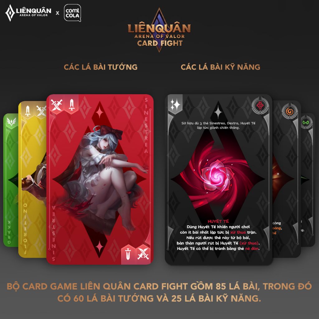 Board game Liên Quân Card Fight Comicola Crowdfunding